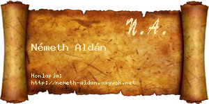 Németh Aldán névjegykártya